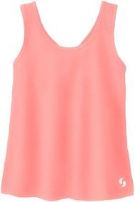 img 2 attached to 👚 Soffe Girls' Knotted Racerback Tank Top