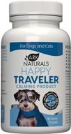 🐾 ark naturals happy traveler: calming treats for dogs &amp; cats, natural solution to reduce anxiety and nervous behavior logo