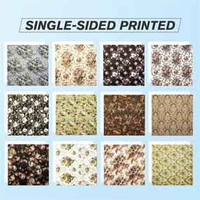 img 1 attached to 🌸 VONDYU 6x6 Floral Pattern Cardstock Paper Pad - 24 Sheets, Lovely Card Making Paper Pack, Vintage Single-Sided Scrapbooking Pages, Decorative Craft Papers for Photo Album Decor (A)