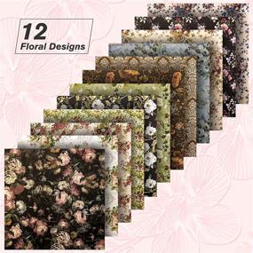 img 2 attached to 🌸 VONDYU 6x6 Floral Pattern Cardstock Paper Pad - 24 Sheets, Lovely Card Making Paper Pack, Vintage Single-Sided Scrapbooking Pages, Decorative Craft Papers for Photo Album Decor (A)