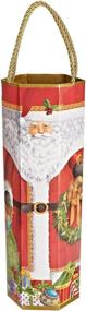 img 1 attached to 🎅 Stylish Caspari Entertaining Gift Bag: Santa Design, Ideal Size 4-1/2" x 13" x 3-3/4