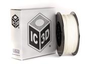 ic3d white 1 75mm printer filament logo