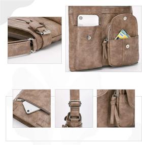 img 2 attached to 👜 Стильная сумка-кроссбоди KL928: Плечевая сумка из искусственной замши для женщин
