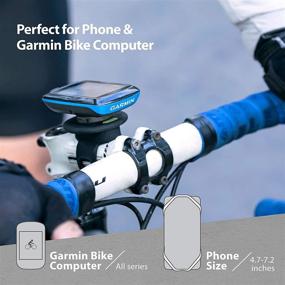 img 3 attached to Крепление для байка Bone Bike Tie Connect: универсальное крепление для Garmin GPS велокомпьютера и телефона - совместимость с рулём и выносом