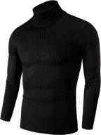 👕 giyaue men's slim fit turtleneck t shirts: casual and stylish thermal tops for a muscular look logo