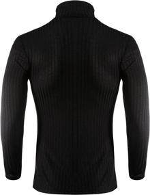 img 2 attached to 👕 Giyaue Men's Slim Fit Turtleneck T Shirts: Casual and Stylish Thermal Tops for a Muscular Look