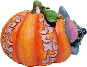 img 2 attached to 🎃 Disney Traditions Lilo and Stitch Jack O'Lantern Figurine by Enesco Jim Shore, 4.02 Inch, Multicolor