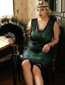 img 1 attached to 🌟 Stunning 1920s Inspired Flapper Dresses for Plus Size Women - BABEYOND Fringed Clothing