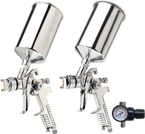 img 3 attached to 🎨 Titan 19100 3 Piece HVLP Spray Gun Kit with 1.4mm & 1.7mm Needle Nozzle Set