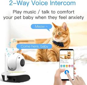img 1 attached to Wireless Pet Camera with Laser, VStarcam 1080P Cat Toys, Night Vision Sound Motion Alerts, APP Remote Control Home Security Camera for Pets & Baby