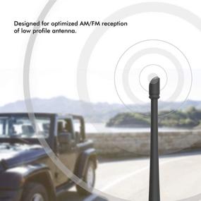 img 2 attached to 🚗 Rydonair Car Wash Proof Antenna: Optimized FM/AM Reception for Jeep Wrangler JK JKU JL JLU JT Rubicon Sahara Gladiator 2007-2021