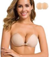 👗 niidor adhesive strapless invisible silicone women's clothing: effortless and seamless wardrobe solutions logo
