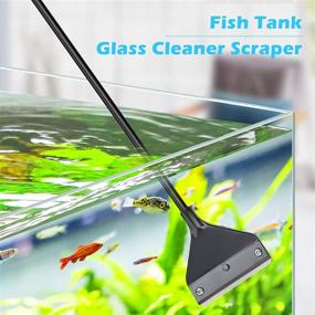 img 3 attached to 🐠 SINLASA Algae Scraper: Premium Fish Tank Glass Cleaner with 10 Blades for Effective Aquarium Maintenance