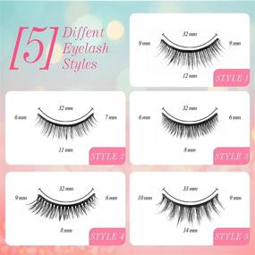 img 2 attached to 👀 EARLLER Magnetic Lashes and Eyeliner – 3D Reusable Natural-Looking Magnetic Eyelashes Set, Waterproof and Easy to Wear