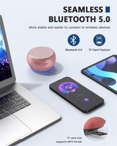 img 1 attached to Беспроводная портативная акустическая система NUBWO Bass TWS с Bluetooth и встроенным микрофоном, до 15 часов работы — идеально подходит для iPhone, iPad, Mac, планшета и Echo.