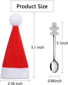 img 3 attached to Серебряная посуда для рождественского десерта Aneco