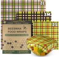 🐝 deivvox organic beeswax food wrap set of 7 - reusable beeswax food wrap - natural beeswax wrapping - sustainable food storage - plastic-free bee wrap - odorless eco-friendly reusable - bee wax wraps for sustainable food preservation логотип