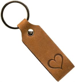 img 4 attached to Ankerpunkt Keychain Leather Heart Germany