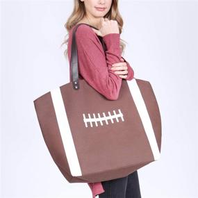 img 3 attached to Sports Game Team Large Fabric Women's Handbags & Wallets in Totes