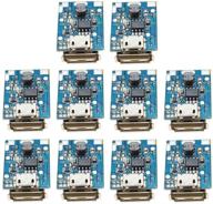 🔌 onyehn 10pcs 5v boost step up power supply module with lithium battery charge protection board - hotchip ht4928s diy charger with led display, usb and micro port (10 pack) logo