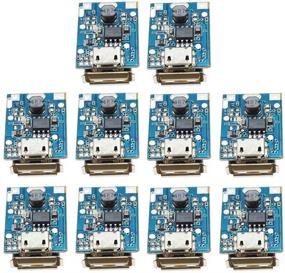 img 4 attached to 🔌 Onyehn 10Pcs 5V Boost Step Up Power Supply Module with Lithium Battery Charge Protection Board - HOTCHIP HT4928S DIY Charger with LED Display, USB and Micro Port (10 Pack)