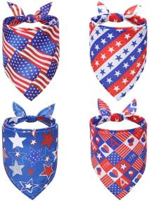 img 4 attached to SCENEREAL Bandanas American Independence Reversible