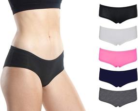 img 4 attached to 🩲 10-Pack Emprella Women's Seamless Boyshort Panties - Breathable Cotton Underwear