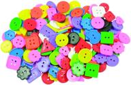 🧵 1/2-pound assorted sizes, shapes, and colors of roylco r2131 bright buttons logo