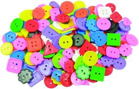 img 1 attached to 🧵 1/2-Pound Assorted Sizes, Shapes, and Colors of ROYLCO R2131 Bright Buttons