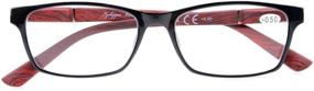 img 1 attached to 👓 Eyekepper 5-Pack Computer & Reading Glasses: Spring Hinges, Wood-Look Arms, Crystal Clear Vision