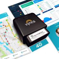 🚗 vyncs 4g lte gps tracker for vehicles - no monthly fee - real time tracking, 1 year data, obd data, sim - usa-developed - car truck trip alert fleet teen senior family alexa compatible. activation fee required logo