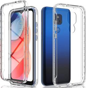 img 4 attached to JXVM Motorola Moto G Play 2021 Case - Full Body Shockproof Phone Case with Built-in Screen Protector and Clear Protective Cover