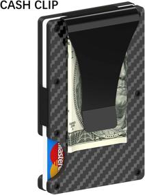 img 1 attached to 💼 Men's Minimalist Carbon Fiber Wallet - Sleek Men's Accessories for Enhanced Style and Functionality