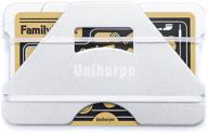uniharpa aluminum holder blocking wallet logo