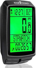 img 4 attached to 🚴 CYCLESPEED Bicycle Speedometer Odometer: Waterproof Wireless Bike Computer with 18 Functions - LCD Backlight Display, Smart Sensor, and Multi-Language Support (Black)