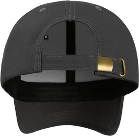 img 1 attached to 🧢 Unisex Adjustable Baseball Cap - Stylish Solid Color Dad Hat with Low Profile Design