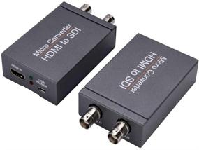 img 1 attached to High-Definition HDMI to SDI Converter with Dual SDI Outputs | 720p and 1080p Supported | SDI/HD-SDI/3G-SDI Compatibility