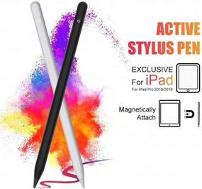 img 2 attached to 🖊️ High Precision Stylus Pen with Palm Rejection for Apple iPad - Magnetic Design, No Lag, Tilt Compatible - iPad 6th/Mini 5th/Air 3rd/Pro (11/12.9") Pencil