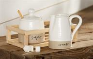 🍶 mud pie stoneware cream & sugar set logo