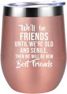 🎁 unique friendship gifts for women - perfect christmas & birthday presents for best friends - thoughtful friend gifts for women, bff, soul sisters - coolife wine tumbler логотип