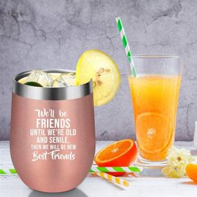 img 2 attached to 🎁 Unique Friendship Gifts for Women - Perfect Christmas & Birthday Presents for Best Friends - Thoughtful Friend Gifts for Women, BFF, Soul Sisters - Coolife Wine Tumbler