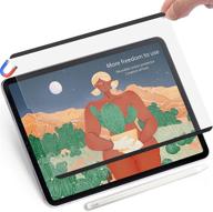 📱 съемный защитный экран для ipad pro 11 и ipad air 4 (10,9-дюймовый 2020 год) - магнитная бумажная поверхность, совместимость с apple pencil, антибликовый, без пузырей. логотип