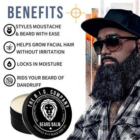 img 2 attached to 🌟 The B.I.G. Company - Luxury Beard Balm for Men - Masterfully Balanced Beard Conditioner with Beeswax & Oil: Non Greasy Formula for Enhanced Shine and Beard Growth Support