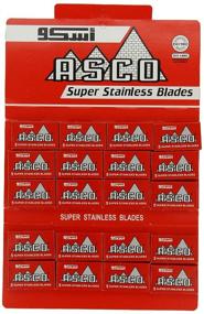 img 3 attached to ✂️ 100 ASCO Super Stainless Double Edge Safety Razor Blades: High-Quality Precision for a Superior Shaving Experience!