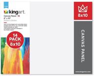 🎨 kingart studio 8x10 canvas panels set, 14-piece logo