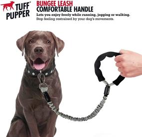 img 1 attached to 🐾 Tuff Pupper Comfort Dog Training Leash with Bungee Cord - Durable Handle & Heavy Duty Zinc Alloy Hardware - Ideal Training Lead for Medium to Large Dogs