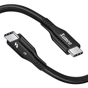 img 4 attached to Xumee Thunderbolt 3 Cable 3.3ft: Fast Charging, 40Gbps 🔌 Data Transfer, 5K@60Hz Monitor Support - Compatible with MacBook, Hub, eGpu