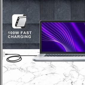 img 1 attached to Xumee Thunderbolt 3 Cable 3.3ft: Fast Charging, 40Gbps 🔌 Data Transfer, 5K@60Hz Monitor Support - Compatible with MacBook, Hub, eGpu