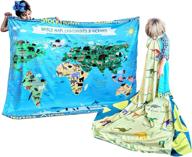 🦖 i love dinosaurs species learn names chart educational blanket reversible world map identification learning for kids large 50x60 gift from birdy boutique - enhance children's knowledge and fun! logo