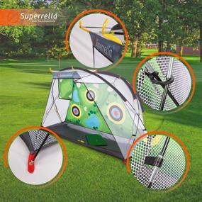 img 1 attached to 🏌️ Enhance Golf Skills with Superrella Golf Hitting Net Training Aids: Perfect for Backyard, Indoor, and Outdoor Practice, Driving, Chipping, and Swing Techniques